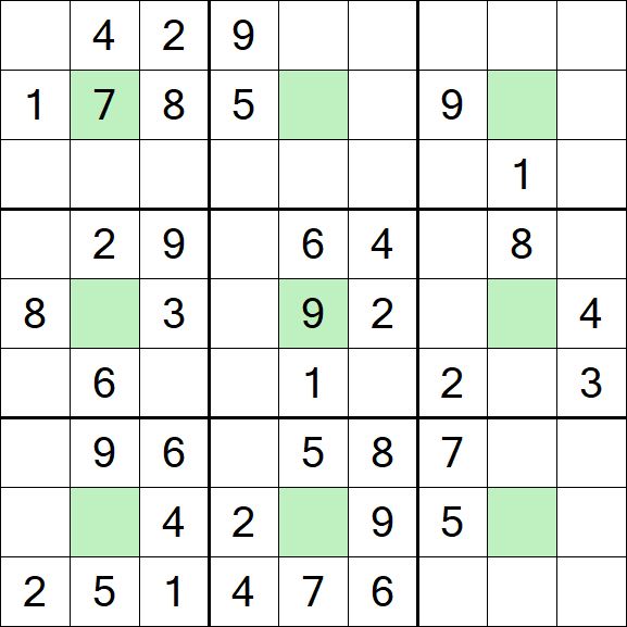 Center Dot Sudoku - Medium