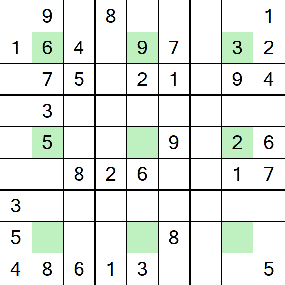 Center Dot Sudoku - Medium