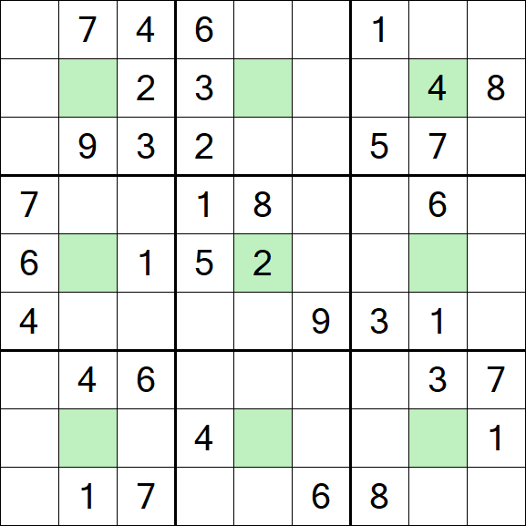 Center Dot Sudoku - Medium