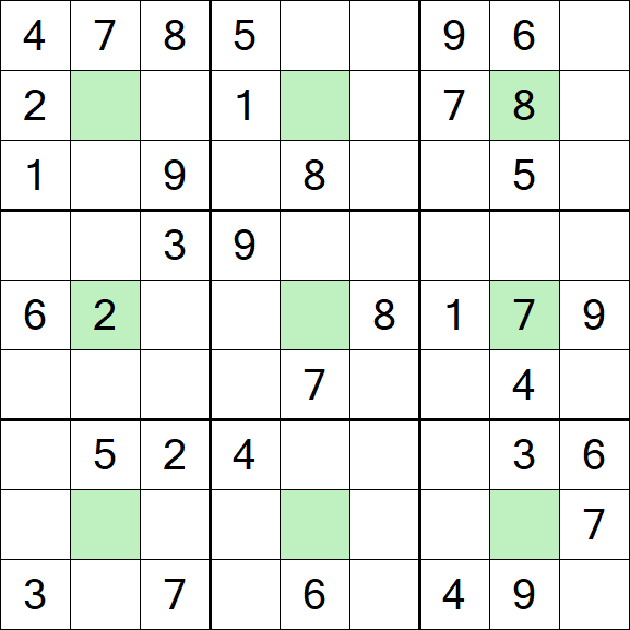 Center Dot Sudoku - Medium