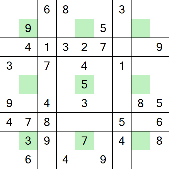 Center Dot Sudoku - Medium