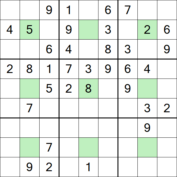 Center Dot Sudoku - Medium