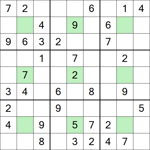 Center Dot Sudoku - Medium