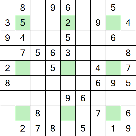Center Dot Sudoku - Medium