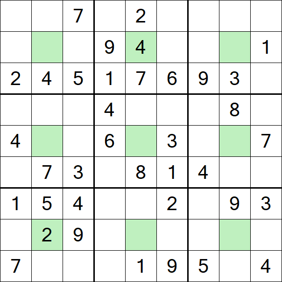 Center Dot Sudoku - Medium