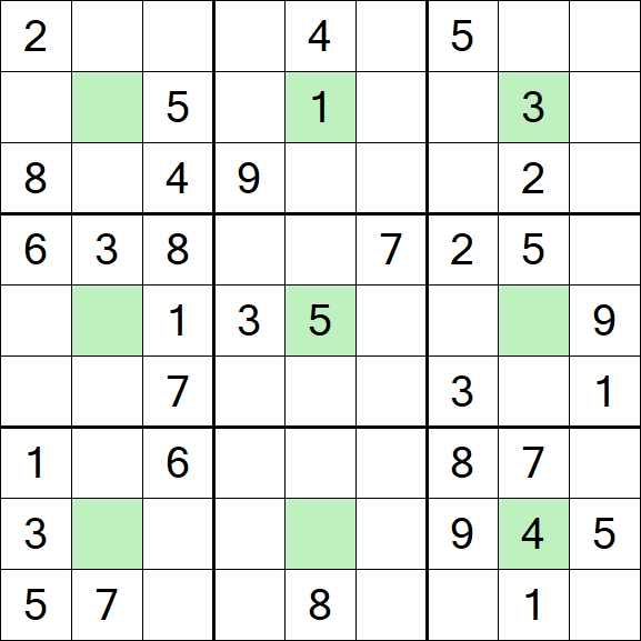 Center Dot Sudoku - Medium