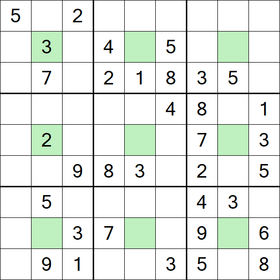 Center Dot Sudoku - Medium