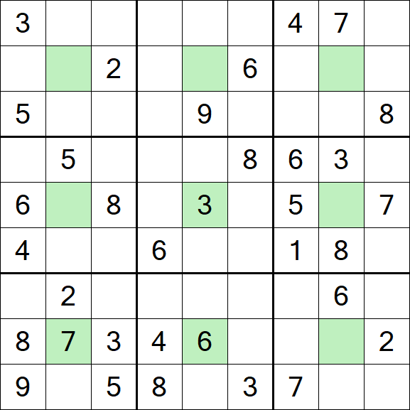 Center Dot Sudoku - Medium