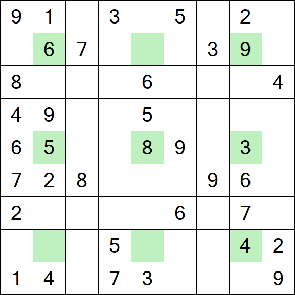 Center Dot Sudoku - Medium