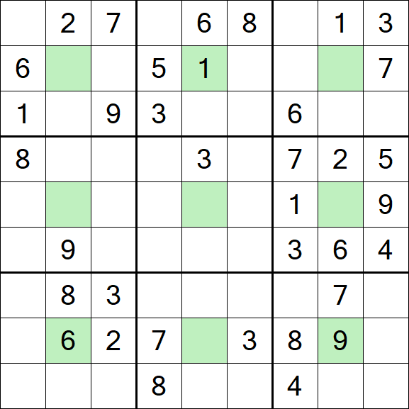Center Dot Sudoku - Medium