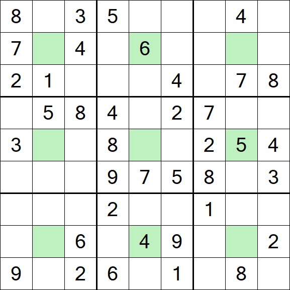 Center Dot Sudoku - Medium