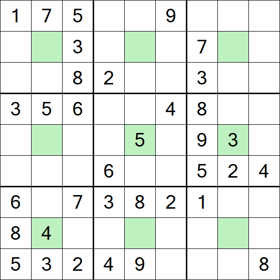 Center Dot Sudoku - Medium