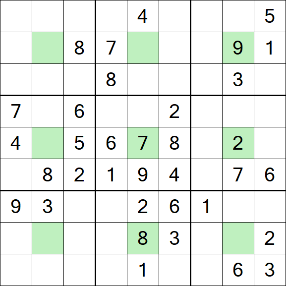 Center Dot Sudoku - Medium