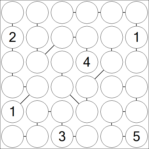 Chain Sudoku 6x6 - Difficile