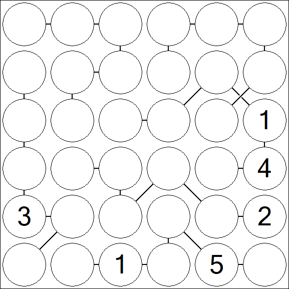 Chain Sudoku 6x6 - Difficile
