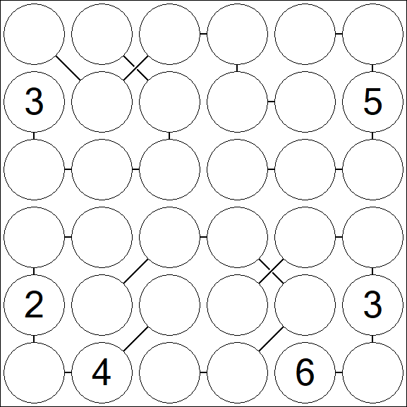 Chain Sudoku 6x6 - Difficile