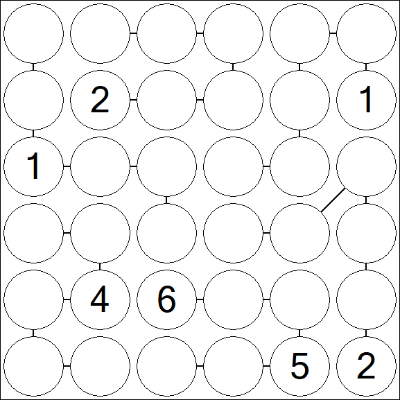 Chain Sudoku 6x6 - Difícil
