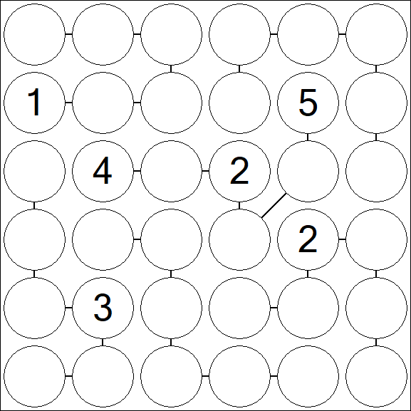 Chain Sudoku 6x6 - Difícil