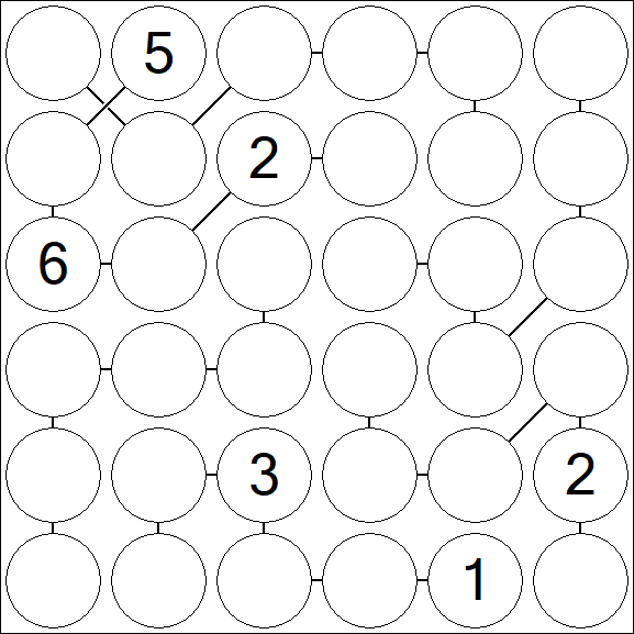 Chain Sudoku 6x6 - Difícil