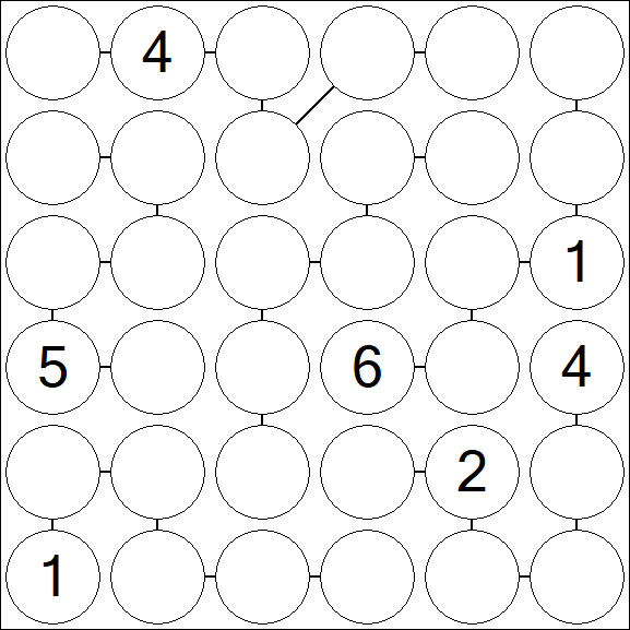 Chain Sudoku 6x6 - Difficile