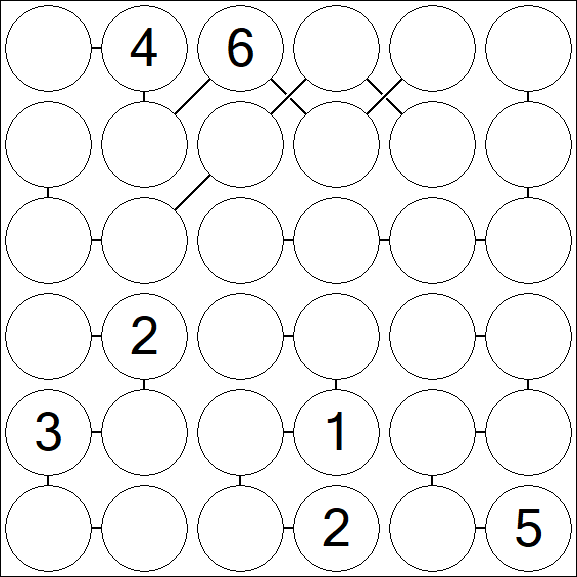 Chain Sudoku 6x6 - Difficile
