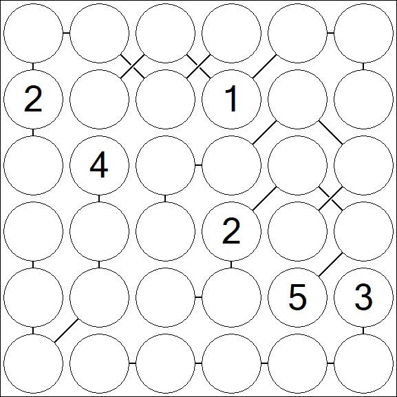 Chain Sudoku 6x6 - Difficile