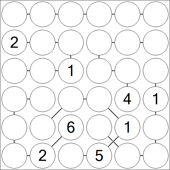 Chain Sudoku 6x6 - Difficile