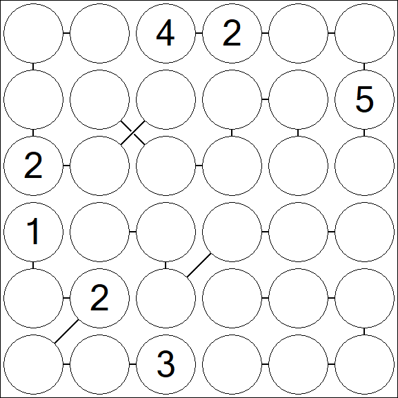 Chain Sudoku 6x6 - Difficile