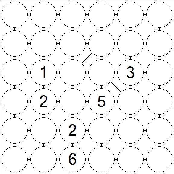 Chain Sudoku 6x6 - Difficile