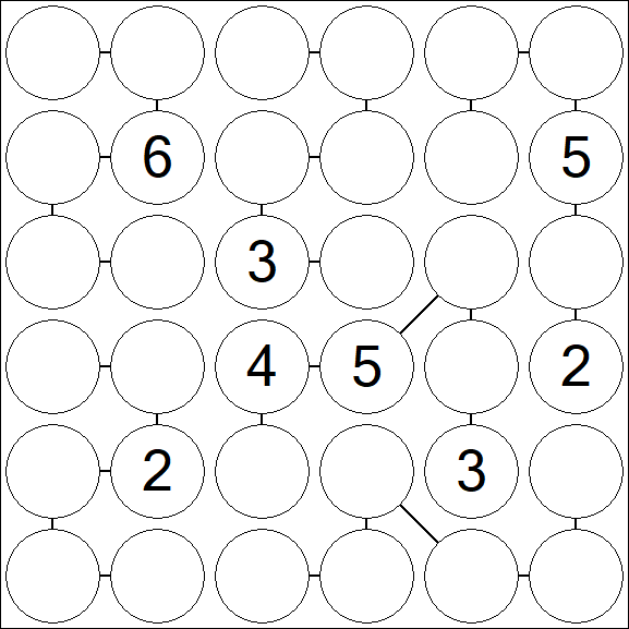 Chain Sudoku 6x6 - Difficile