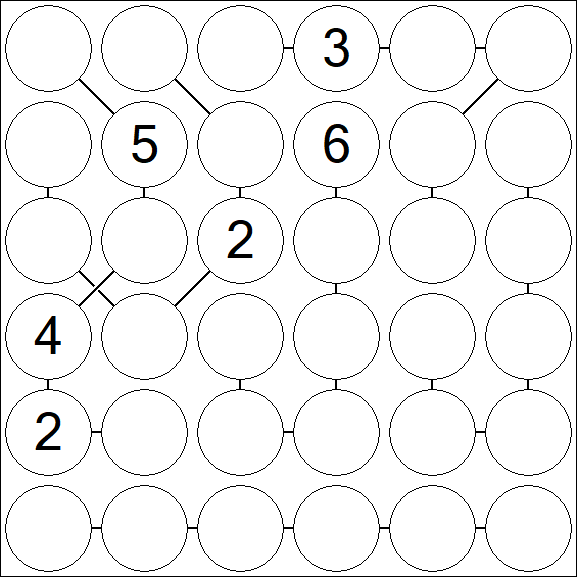 Chain Sudoku 6x6 - Difficile