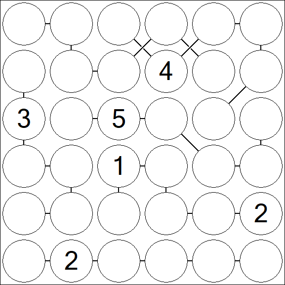 Chain Sudoku 6x6 - Difficile