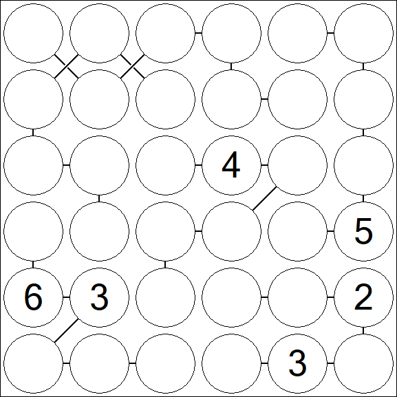 Chain Sudoku 6x6 - Difficile