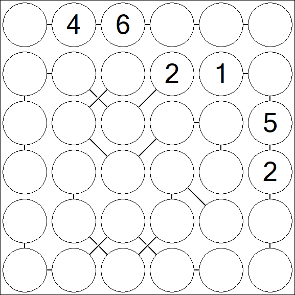 Chain Sudoku 6x6 - Difficile