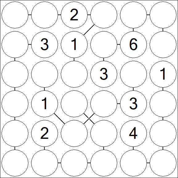 Chain Sudoku 6x6 - Medio