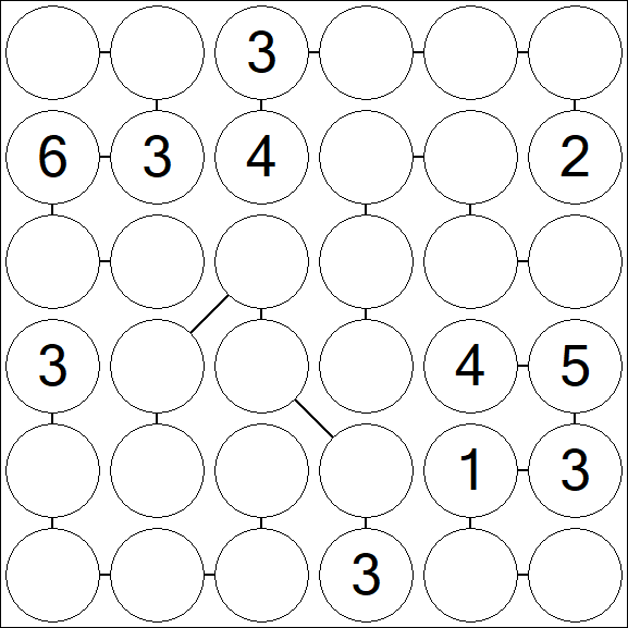 Chain Sudoku 6x6 - Mittel