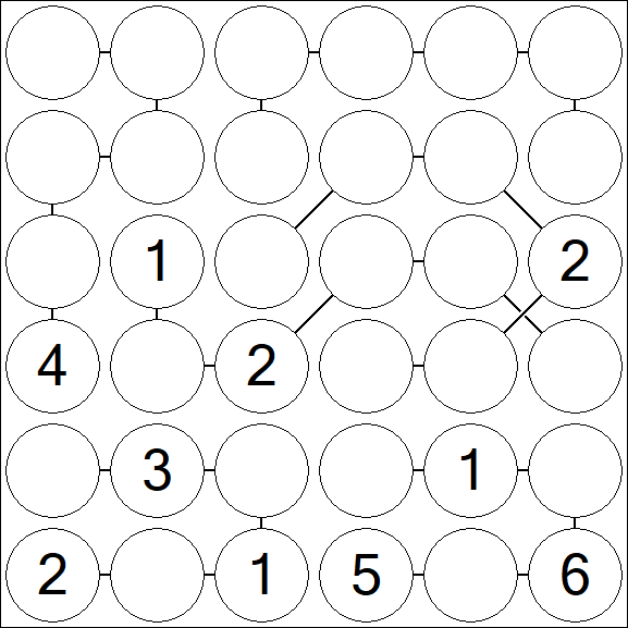 Chain Sudoku 6x6 - Médio