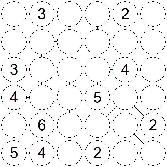 Chain Sudoku 6x6 - Moyen