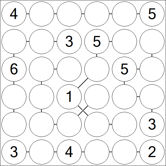 Chain Sudoku 6x6 - Moyen