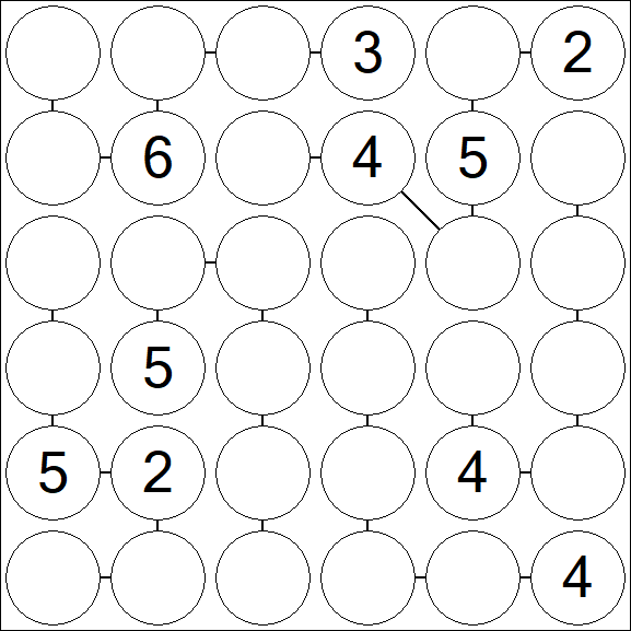 Chain Sudoku 6x6 - Medio