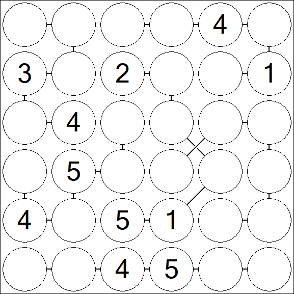 Chain Sudoku 6x6 - Moyen