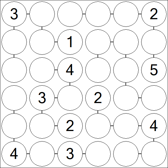 Chain Sudoku 6x6 - Moyen