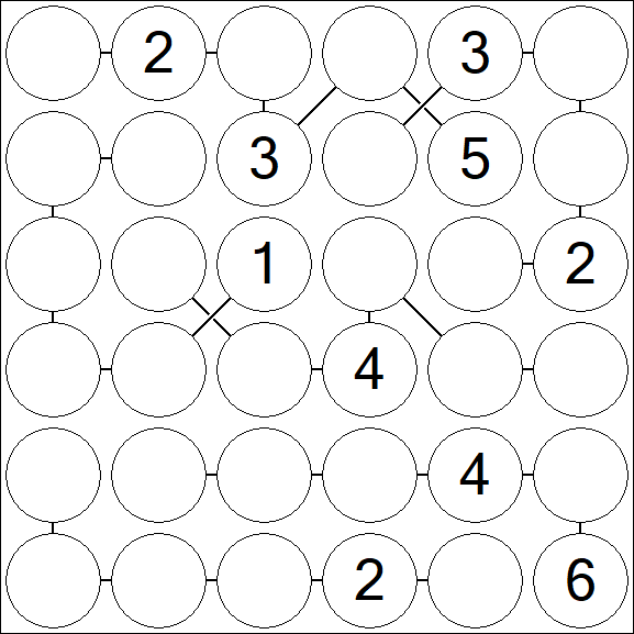Chain Sudoku 6x6 - Moyen