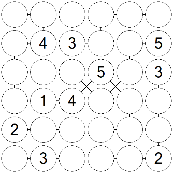 Chain Sudoku 6x6 - Medio