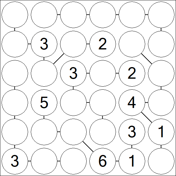Chain Sudoku 6x6 - Medio