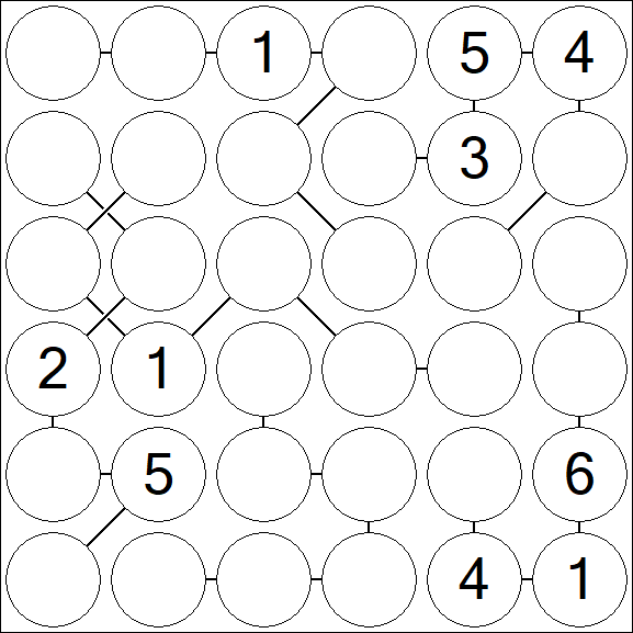 Chain Sudoku 6x6 - Medio