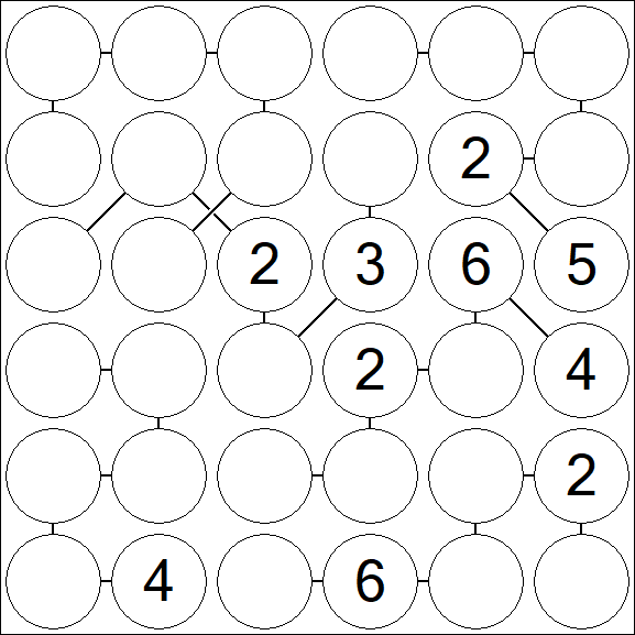 Chain Sudoku 6x6 - Medio