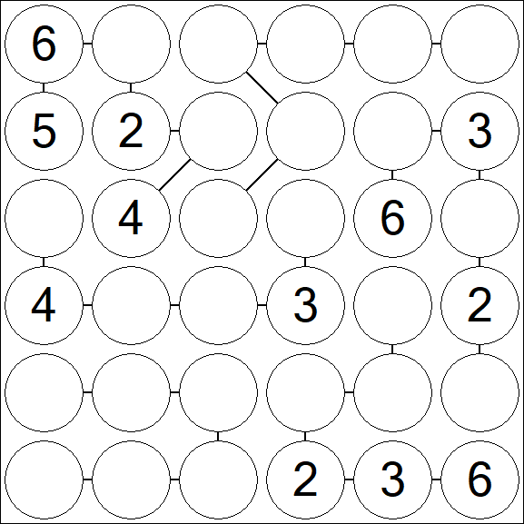 Chain Sudoku 6x6 - Medio