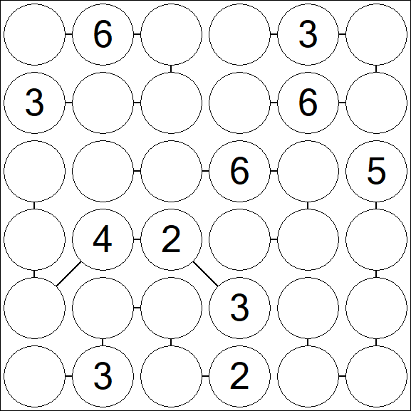 Chain Sudoku 6x6 - Medio