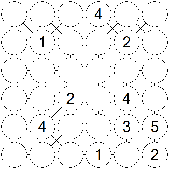 Chain Sudoku 6x6 - Medio